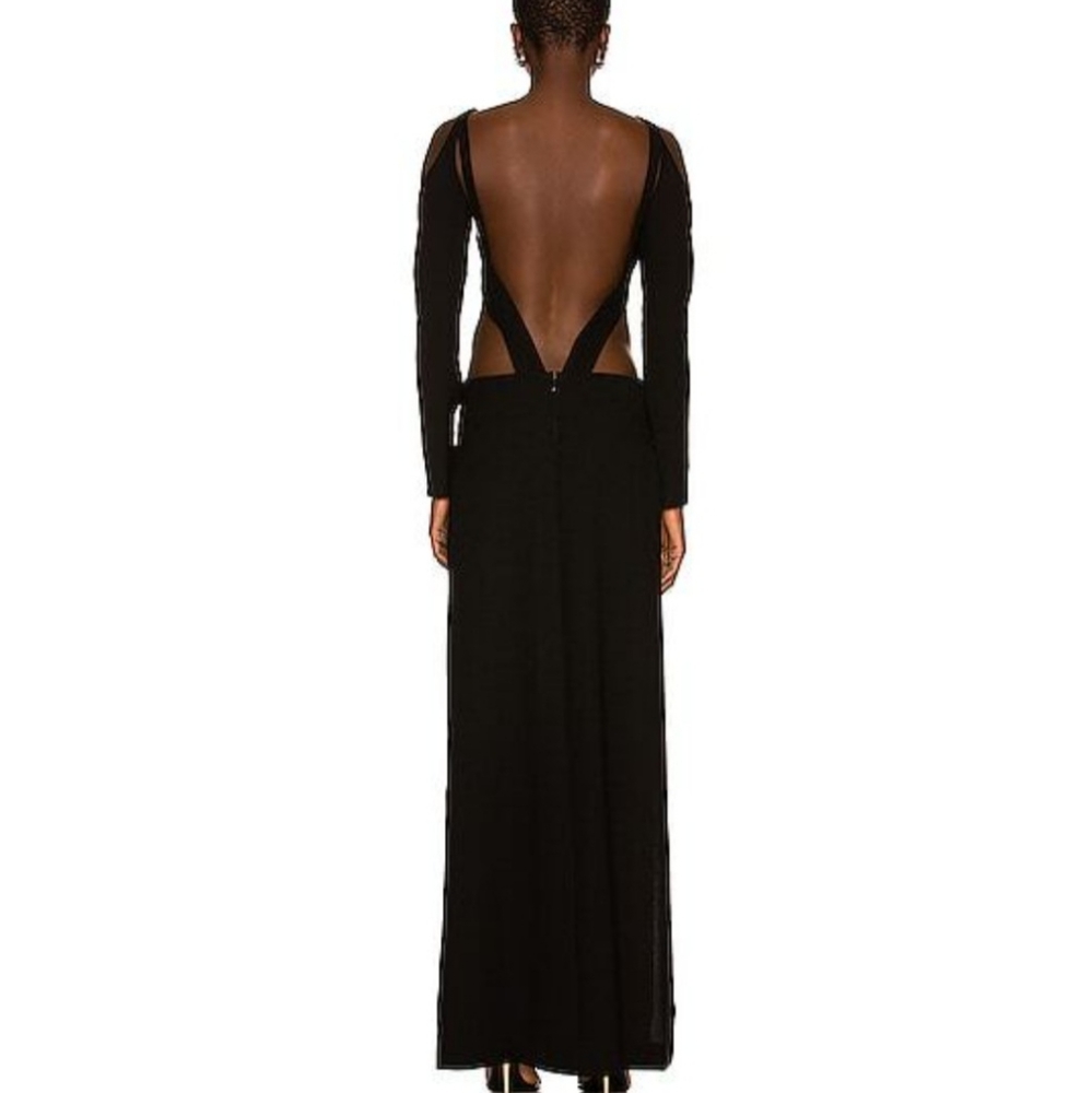 MONOT Black FW21 Cutout Backless Dress sz 38 / US 4 - Picture 2 of 7